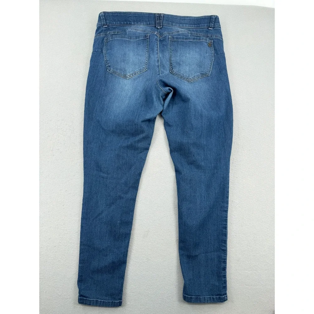 Democracy Ab Solution Skinny Jeans Womens 16 (36x28) Blue Medium Wash Stretch